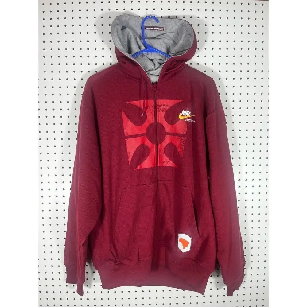 Rare Nike Brazil reversible zip up hoodie size L